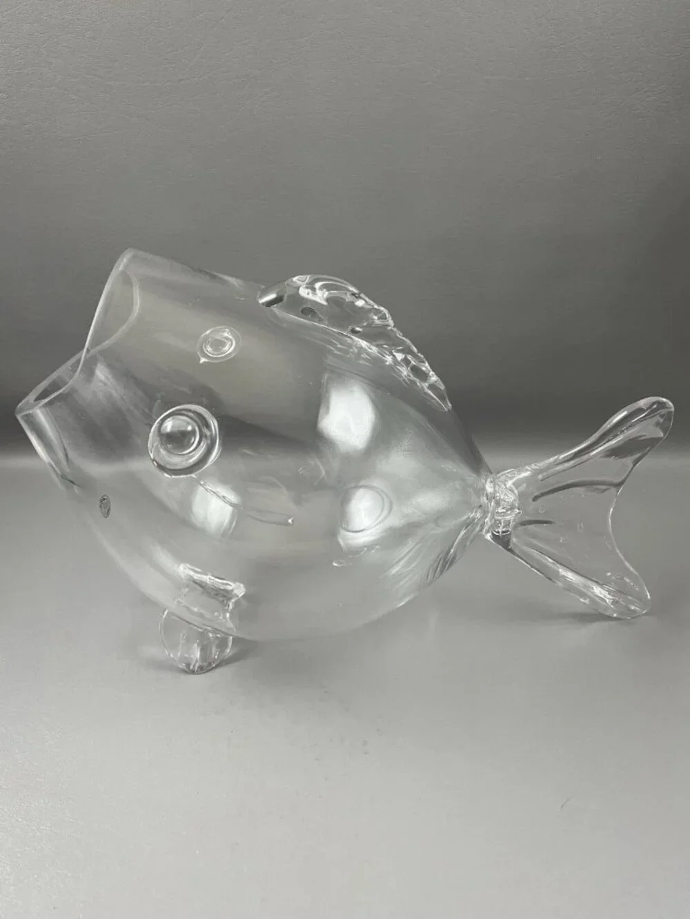 Home Essentials Clear Glass Fish Bowl Vase Large Coastal Beach Decor